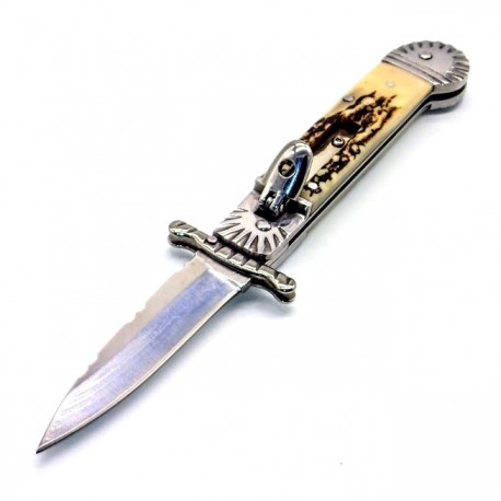 KS41 LeverLock Stiletto Switchblade Automatic Knife