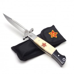 KP110 Pocket Knife Russian Folding Blade Finka NKVD KGB